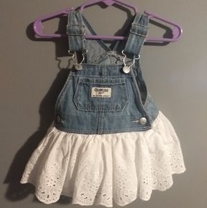 Baby girl skirt overalls